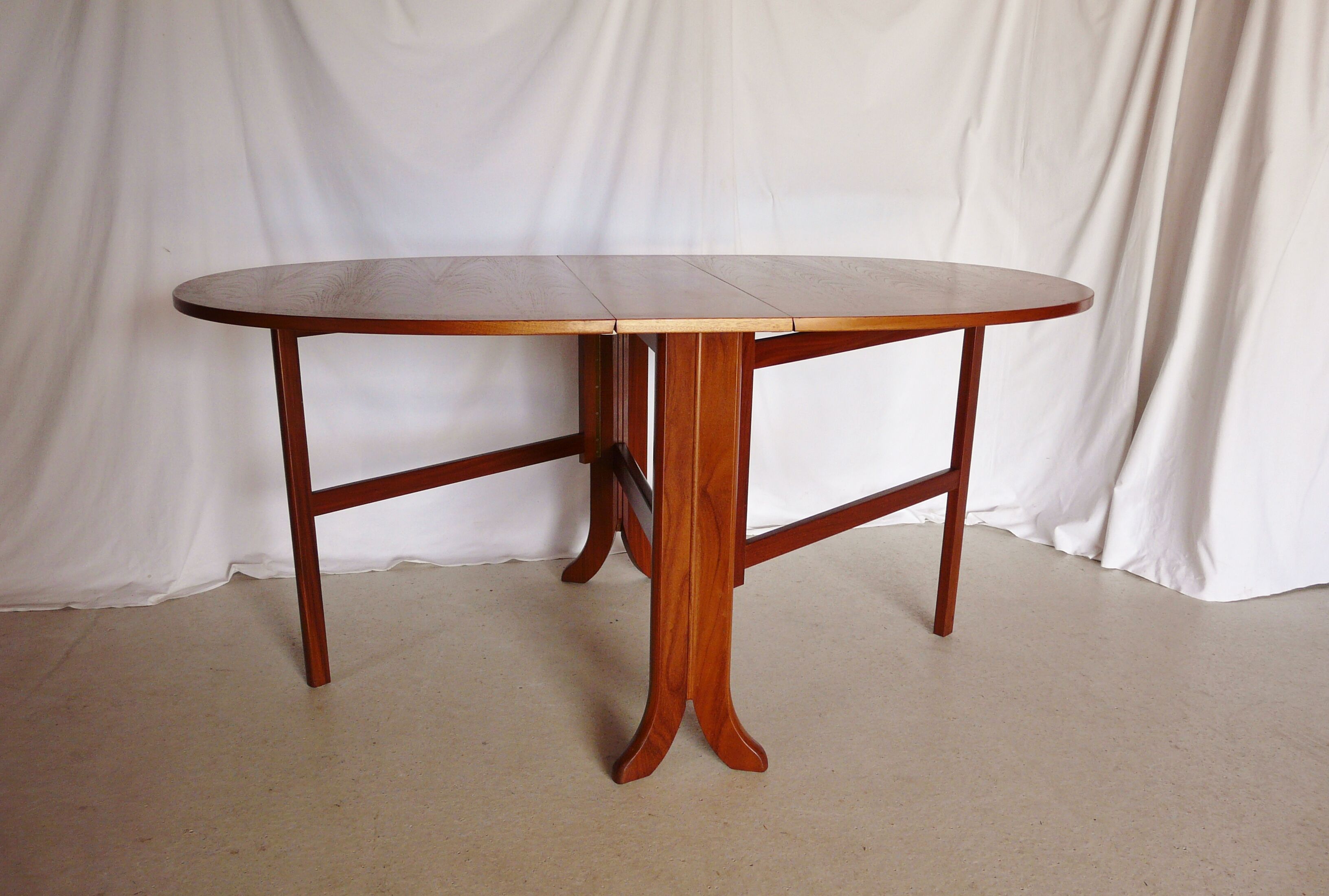 Scandinavian Nathan teak folding table