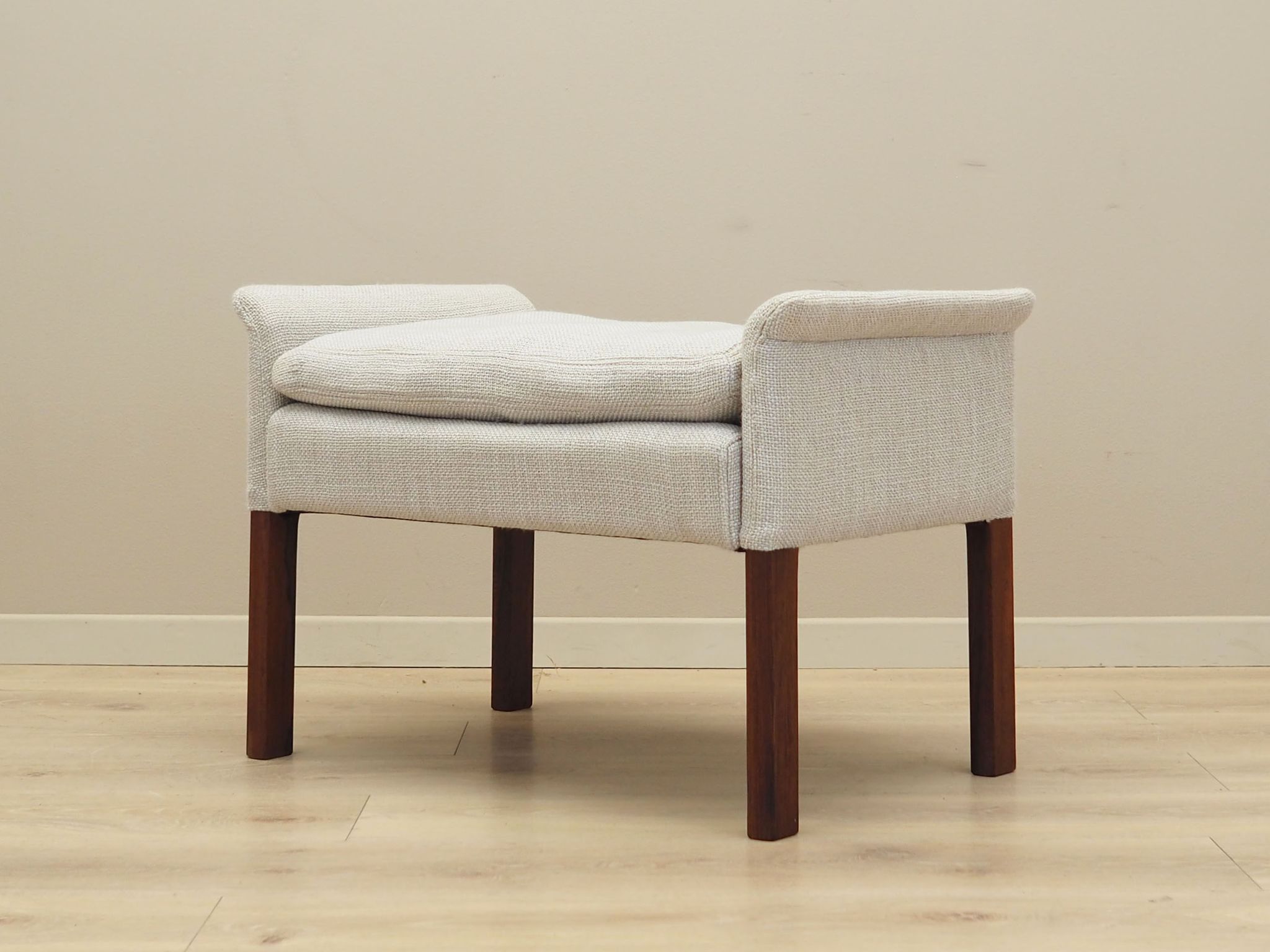 Rosewood footstool, Scandinavian design, 1960s, designer: Hans Olsen, production Vatne Møbler