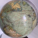Vintage 1950 German Columbus World Map Globe - 53 cm