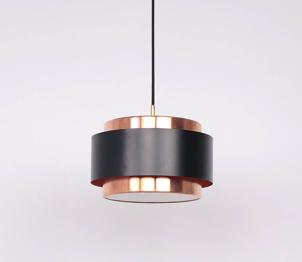 Saturn Pendant in Copper by Jo Hammerborg for Fog & Mørup, 1960s