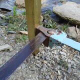 Antique brass bed in 140