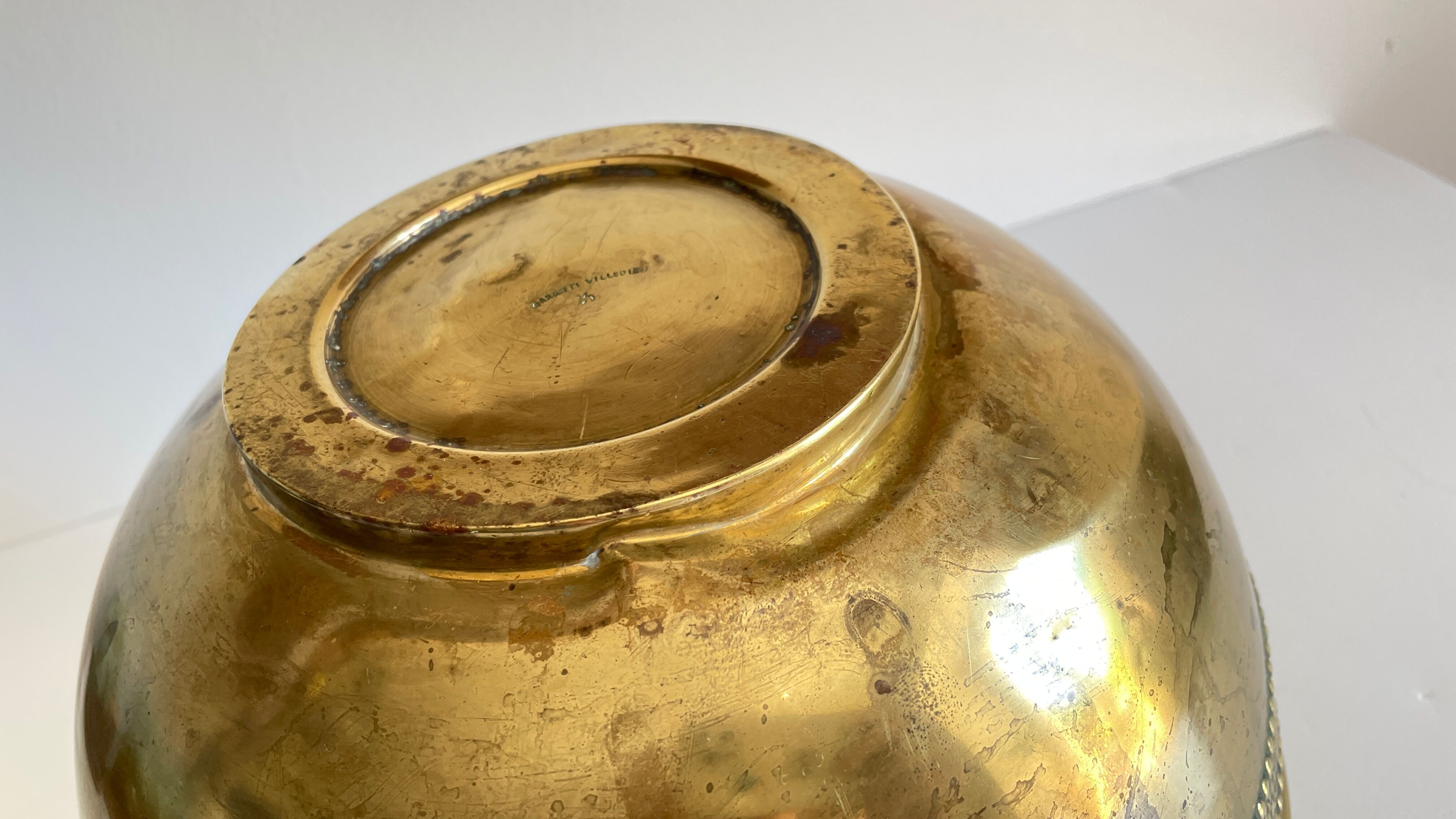 Cache-pot by Villedieu brass 70s/80s