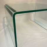 Set 2 glass nesting tables 1980
