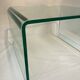 Set 2 glass nesting tables 1980