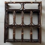 Rattan wall shelf from the 70s.