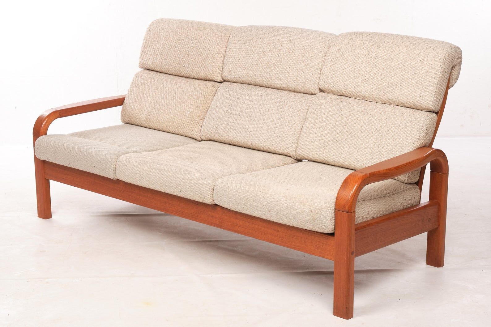 3-seater vintage sofa in Denmark teak