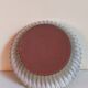 Vintage fluted enameled earthenware potter's salad bowl
