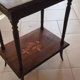 Table d'appoint en marqueterie de bois Napoléon III