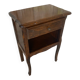 Chevet Table Nuit Style LOUIS XV Bois Tiroir + Case Vintage #D936