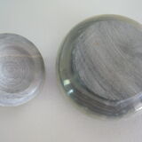 Veined grey marble box