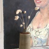 Portrait oil o canvas 20th Cty