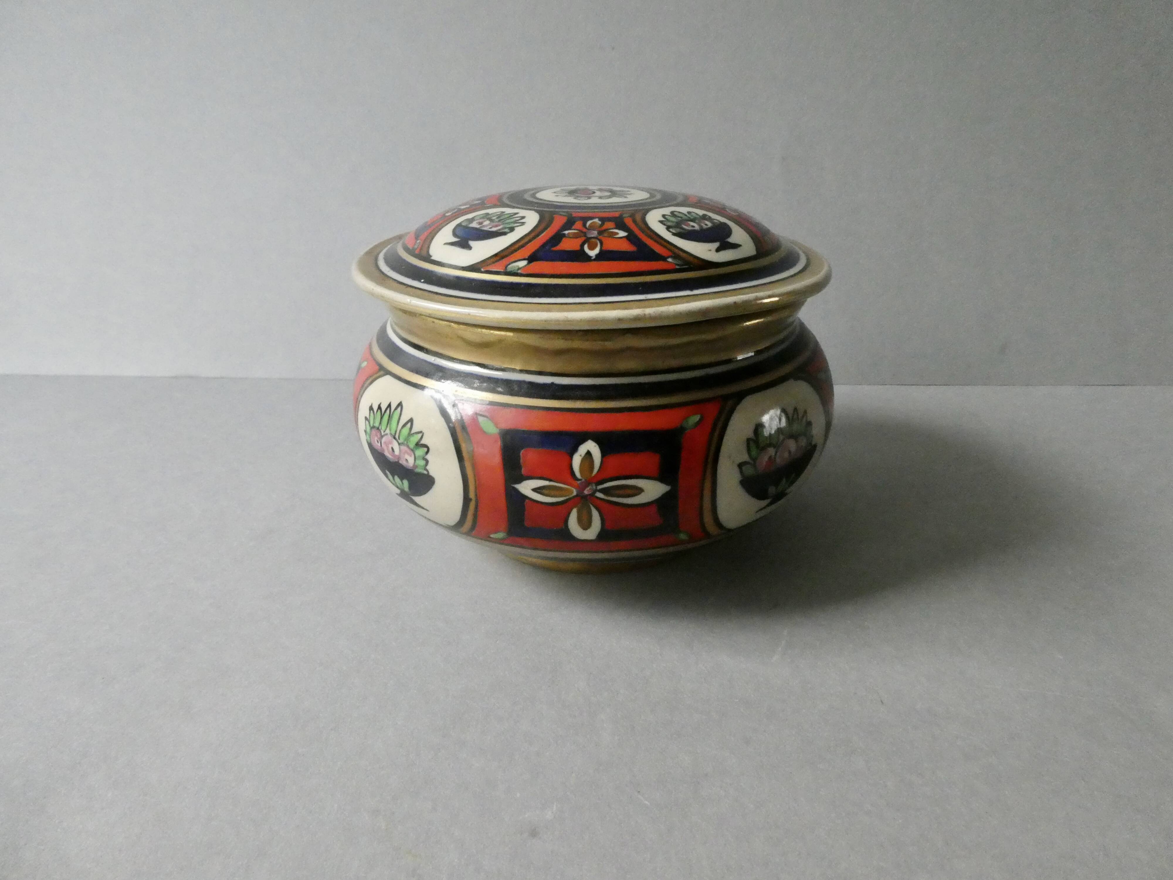 Art Deco jewelry box, signed Renoleau