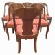 Suite de six chaises gondoles en acajou et placage XX siècle