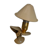 Mushroom lamp with cream white clip, 70s