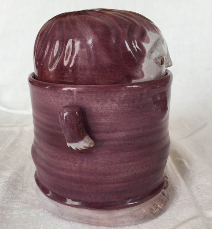 French Cloutier Frères Earthenware Jar, 1960s