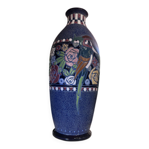 Vase Art Déco en Émail