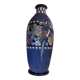 Art Deco Vase in Enamel with Birds by Amphora Czecho-Slovakia, 1920