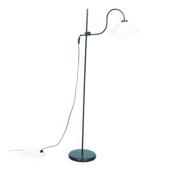 Lampadaire minimaliste années 70, lampe de lecture réglable