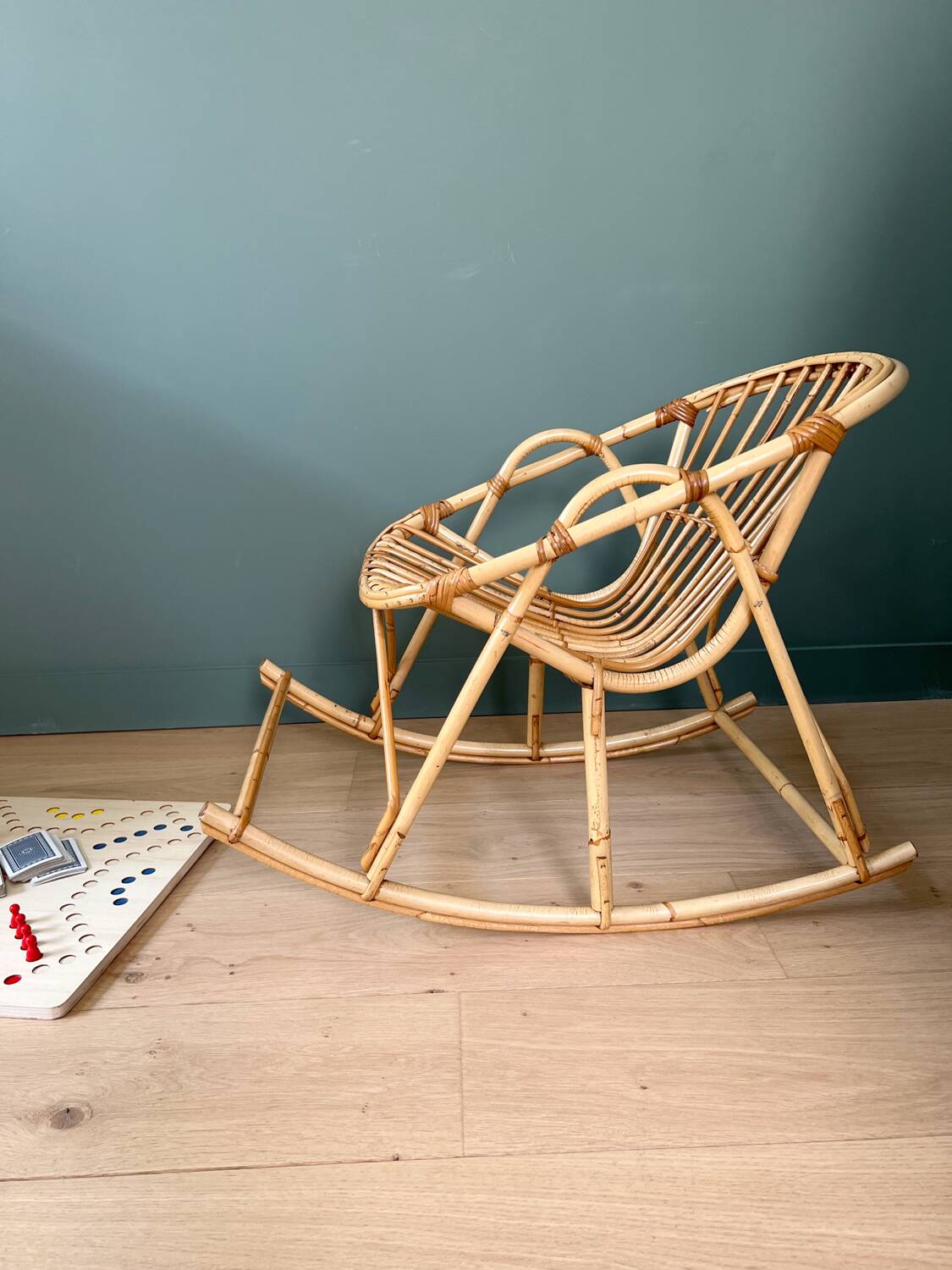 Fauteuil enfant en rotin