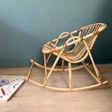 Rattan children's armchair