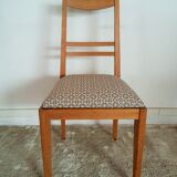 Suite de 4 chaises chêne années 50