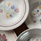 6 vintage ceramic deep plates
