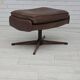 1970s, Danish swivel armchair with footstool by Madsen & Schubel.