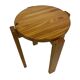 Mid century pinewood stool, minimalistic design 1960s