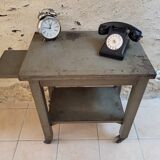 Metal serving trolley