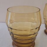 50's amber glasses