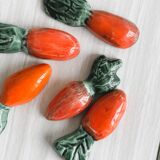 lot de porte couteaux en céramique carottes