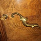 3-door wardrobe with burr walnut decor