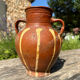 Ancient terracotta pottery jar