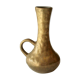 Solid  heavy brass vase in typical brutalism style