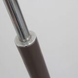 1970s floor lamp in brown and chrome