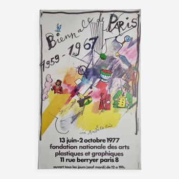 Poster after Jean Tinguely, Paris Biennale poster of 1977