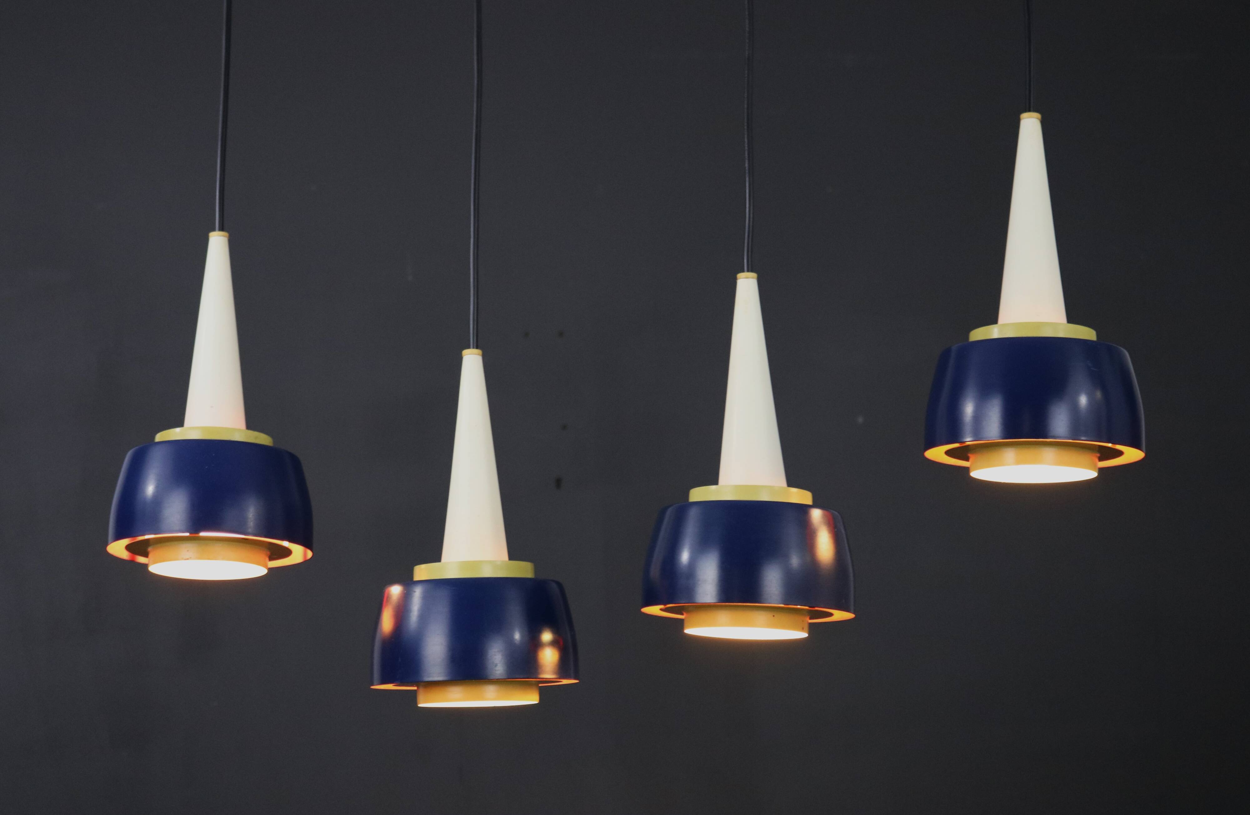 Very rare chandelier by Danish Voss Belysning  - Denmark 1950s