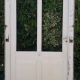 Old glazed door 211.5x105.5cm and its entrance door frame.