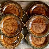 6 fish plates Sarreguemines France