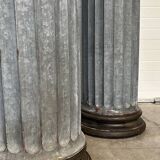 Hollow zinc theater columns