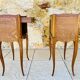 Pair of Louis XV style bedside tables in oak