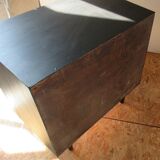 Dresser 3 drawers grey black rose