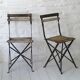 Pair of 20th Century Folding Slatted Garden Chairs