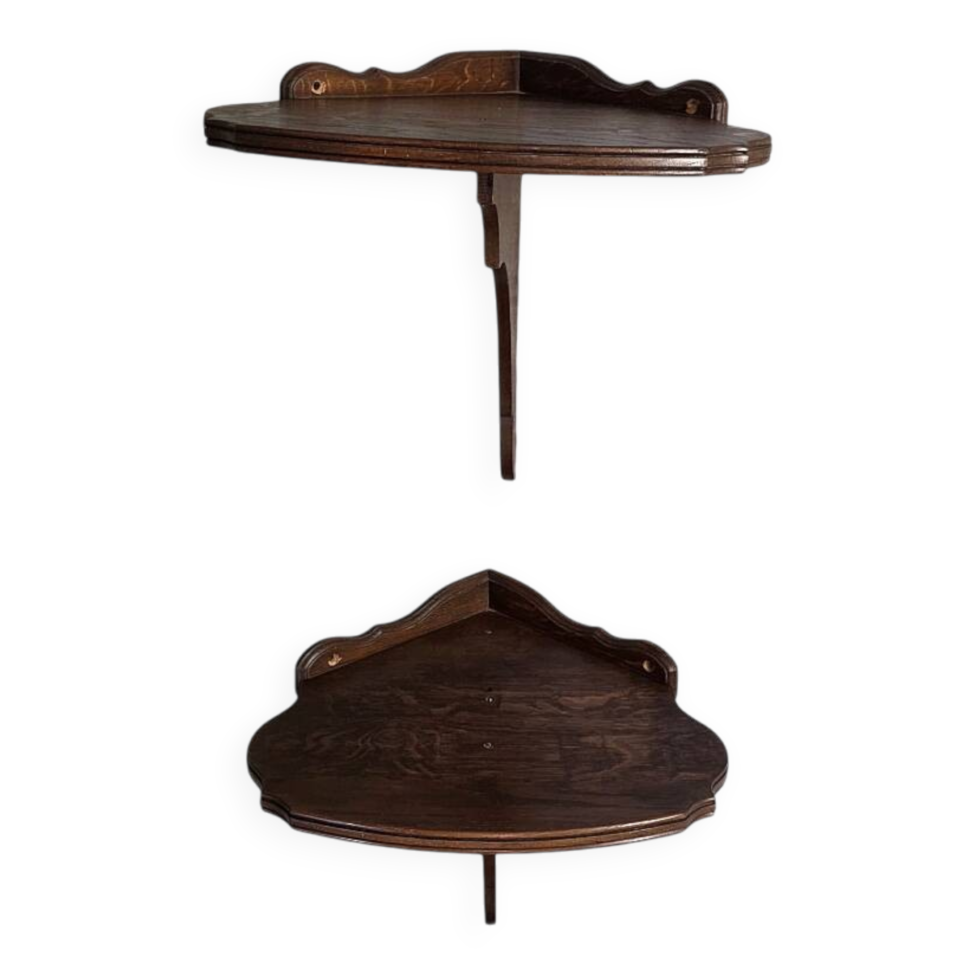 Ensemble de consoles murales d'angle françaises antiques, 1ère moitié des années 1900.