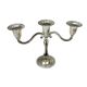 Silver-plated three-arm candelabra by I.P. ON ZINC, England, 1960s.
