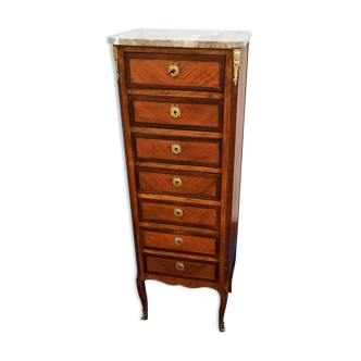 Weekly chess of drawer in marquetry