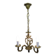 3-light cage chandelier