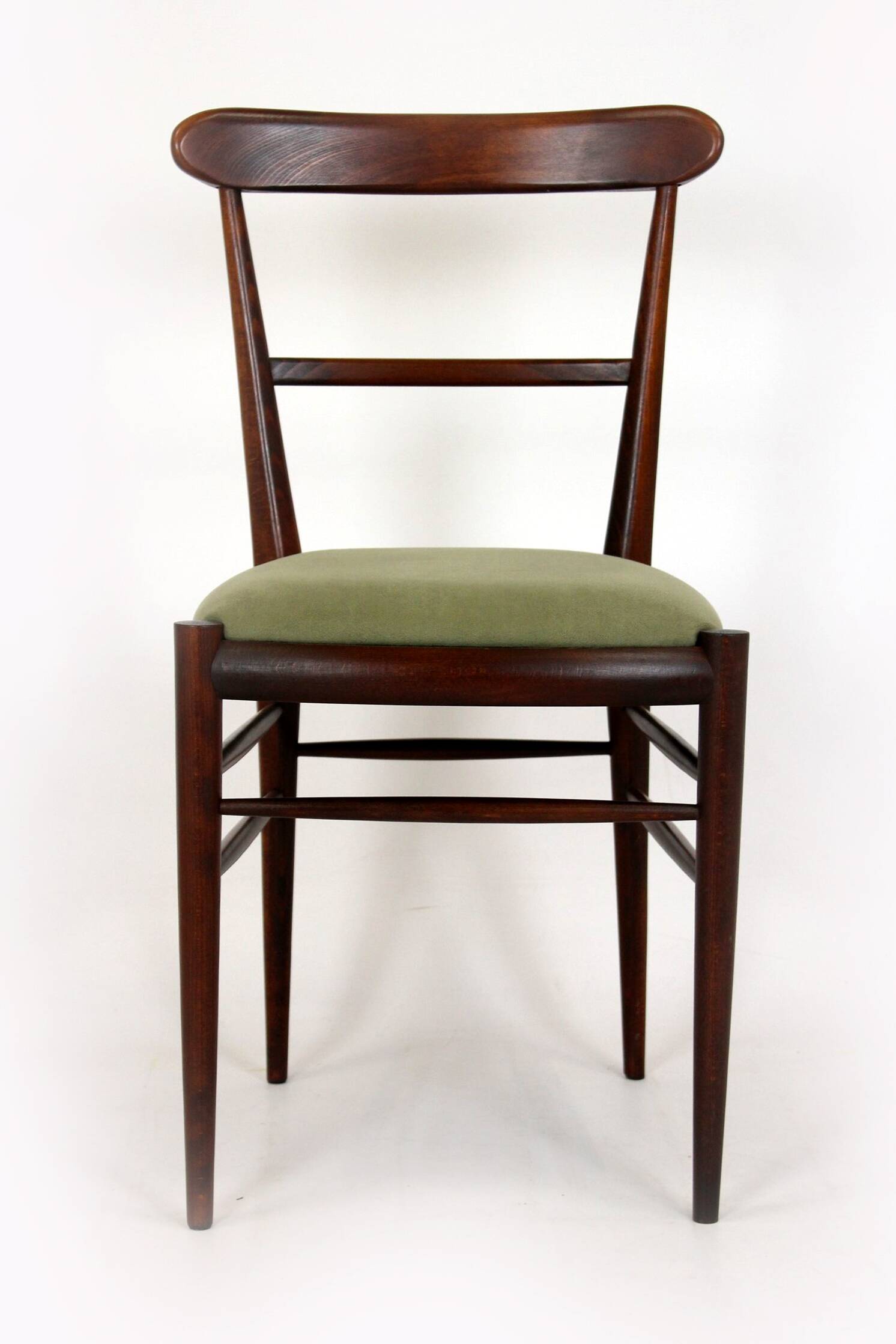 Restored Mid-Century Modern Dining Set, Czechoslovakia, 1960s, Set of 7