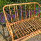 Salon vintage canapé et 2 fauteuils en rotin