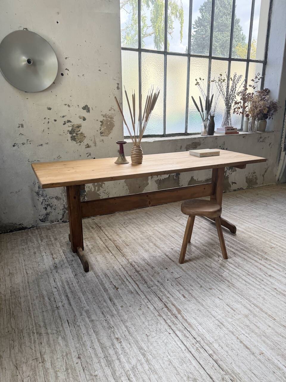 Perriand mountain furniture pine dining table